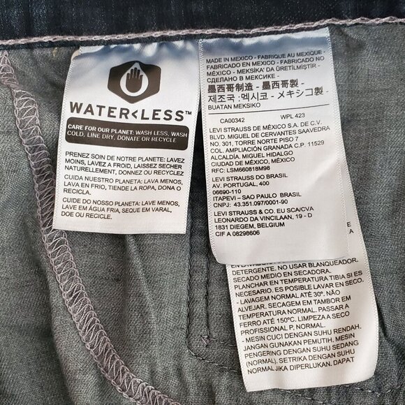 Levis 559 Mens Jeans Dark Wash Stretch Denim W58 L29 actual size - Picture 13 of 13